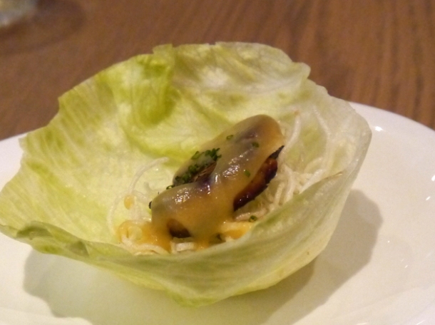 foie gras lettuce wrap at bo london