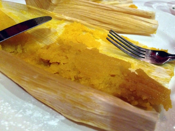 sweet tamales at mestizo