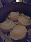 scallop dumplings at opium