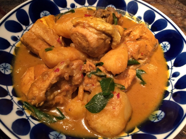 malaysian chicken curry at the duck and rice