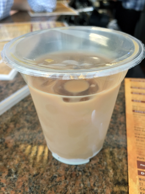 iced white vietnamese coffee from banh mi town