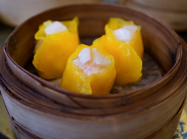 illustrative photo of the prawn and scallop dumplings at Dragon Castle