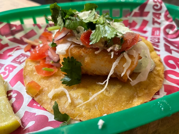 illustrative photo of the fish tacos at Taca Tacos Deptford